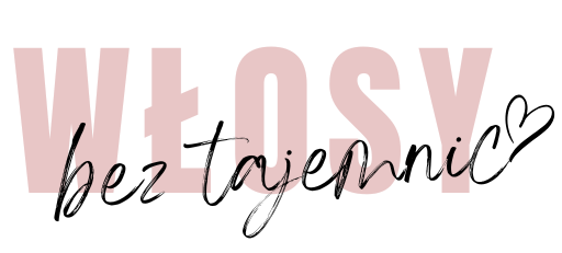 Tekst alternatywny: Logo z napisem "WŁOSY" w pastelowych kolorach, sugerujące tematykę pielęgnacji włosów.